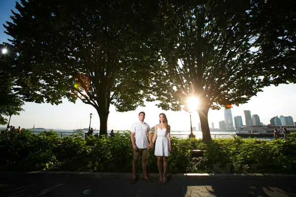 Battery Park Engagement Photo | Theia Marketing