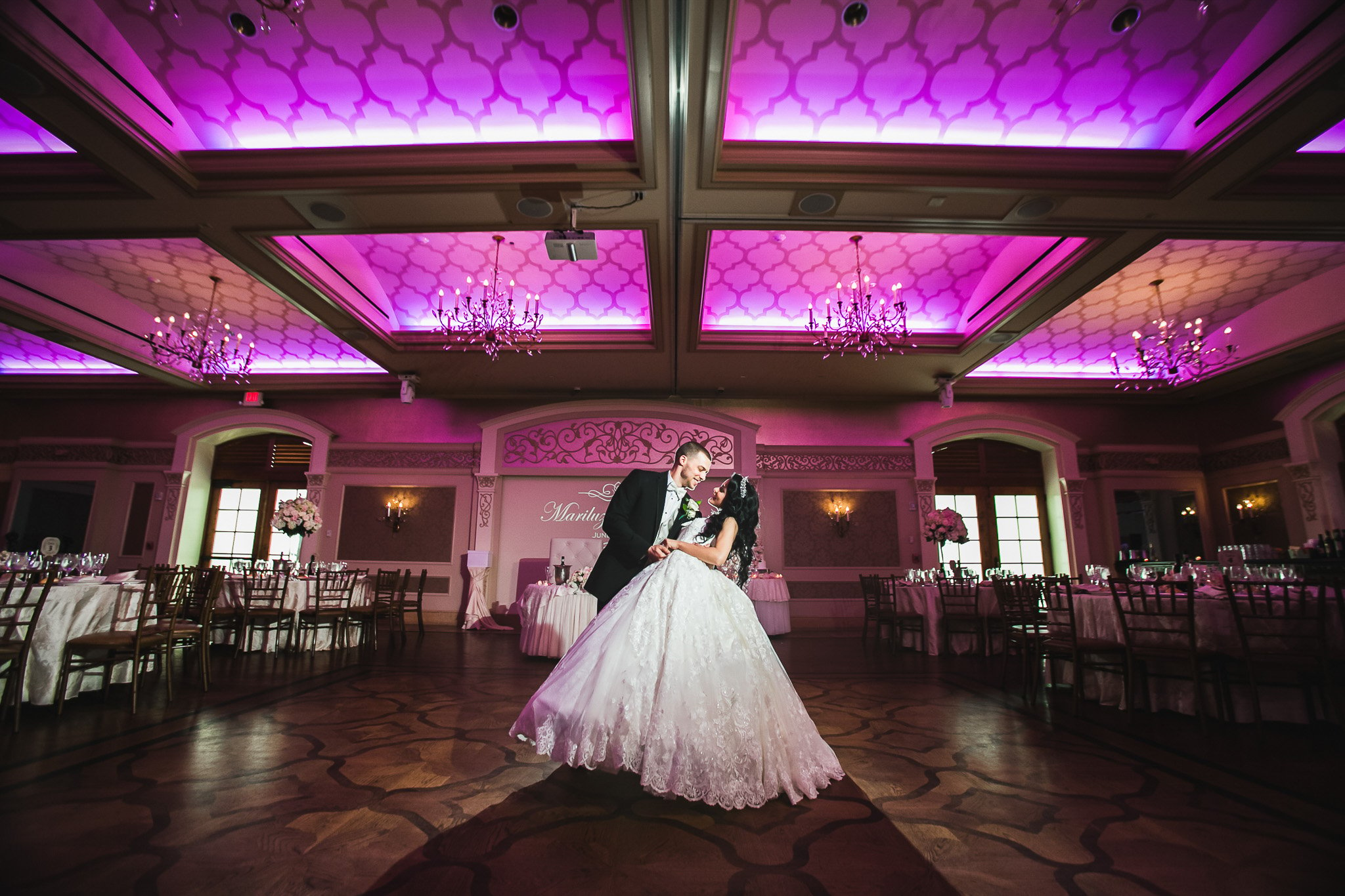 Borghese Ballroom - Bride and Groom - Larkfield Manor