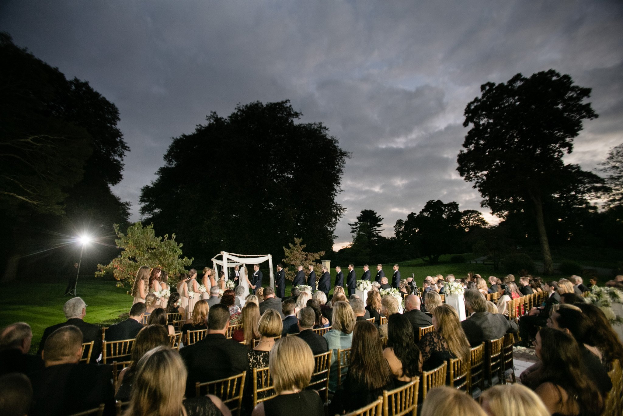 Outdoor Ceremony at The Mansion at Oyster Bay