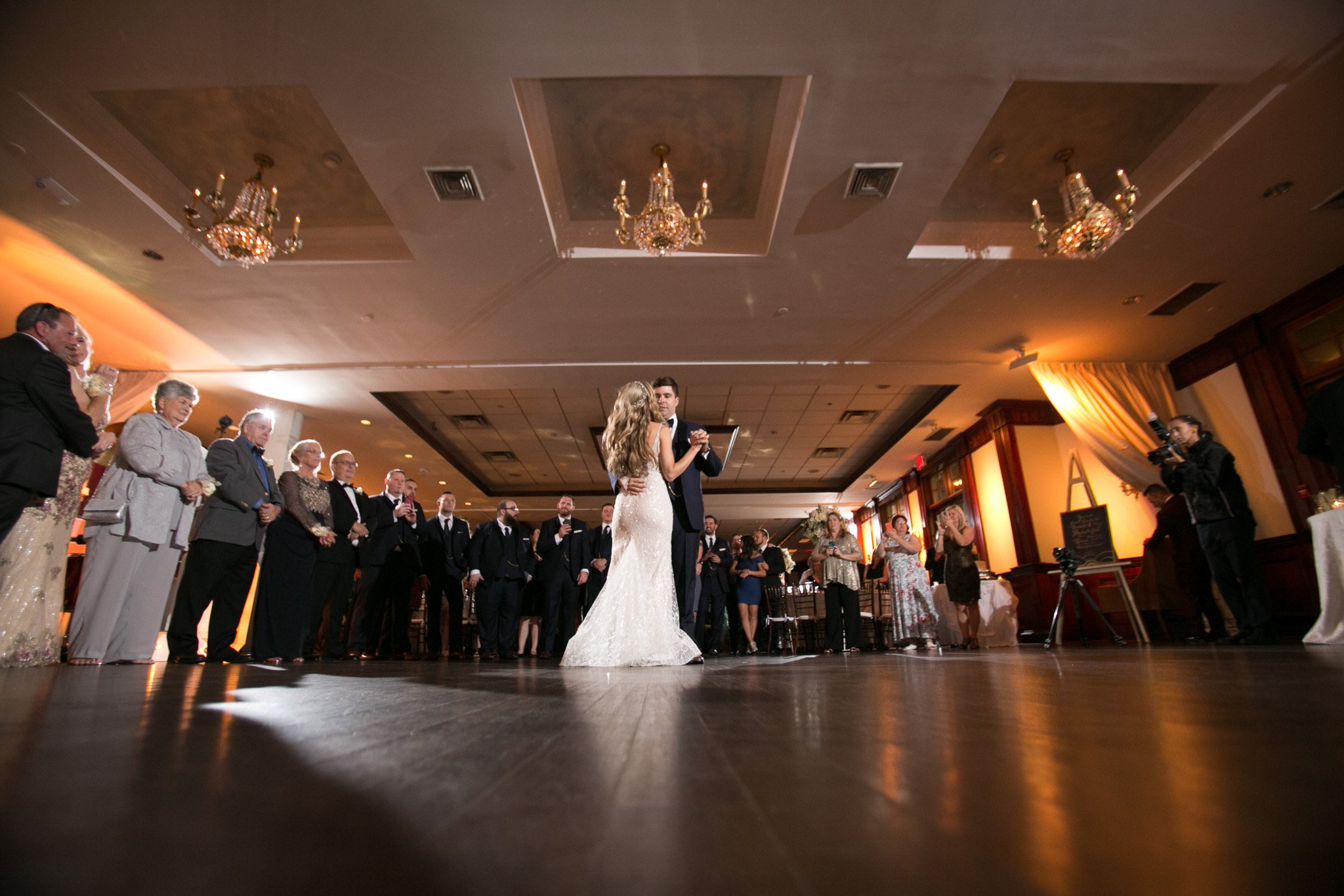 Mansion at Oyster Bay - Bride and Groom First Dance Picture